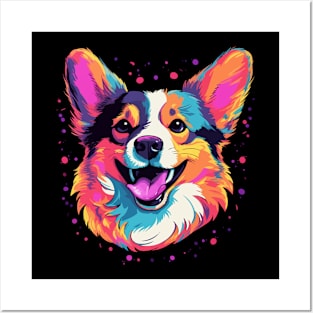 Corgi Smiling Posters and Art